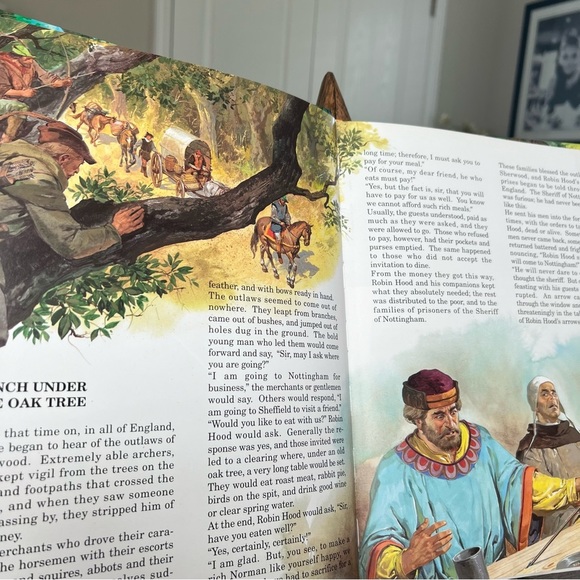 1997 The Legend If Robin Hood Large Story Picture Book - Picture 9 of 11